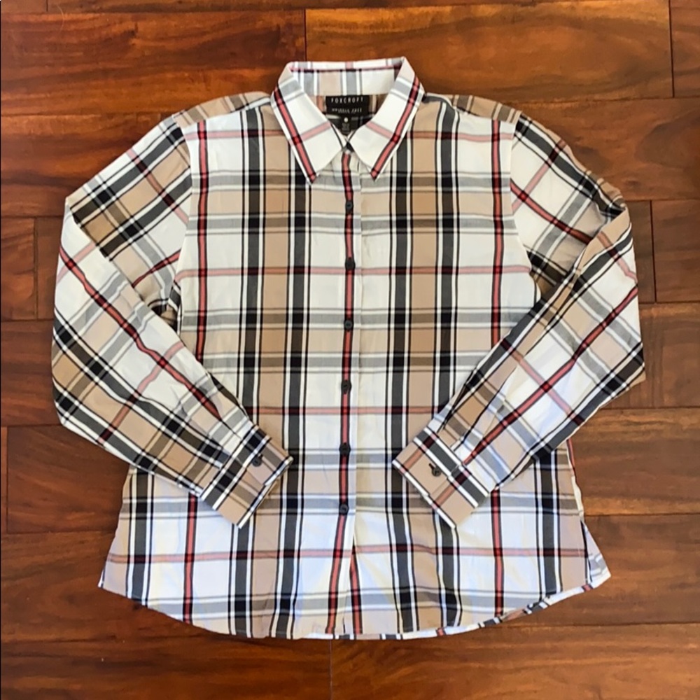 Women’s Foxcroft Plaid Button Up Size 12